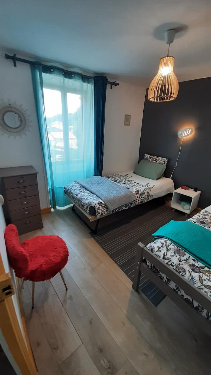 غرفة النوم في الطابق الثاني