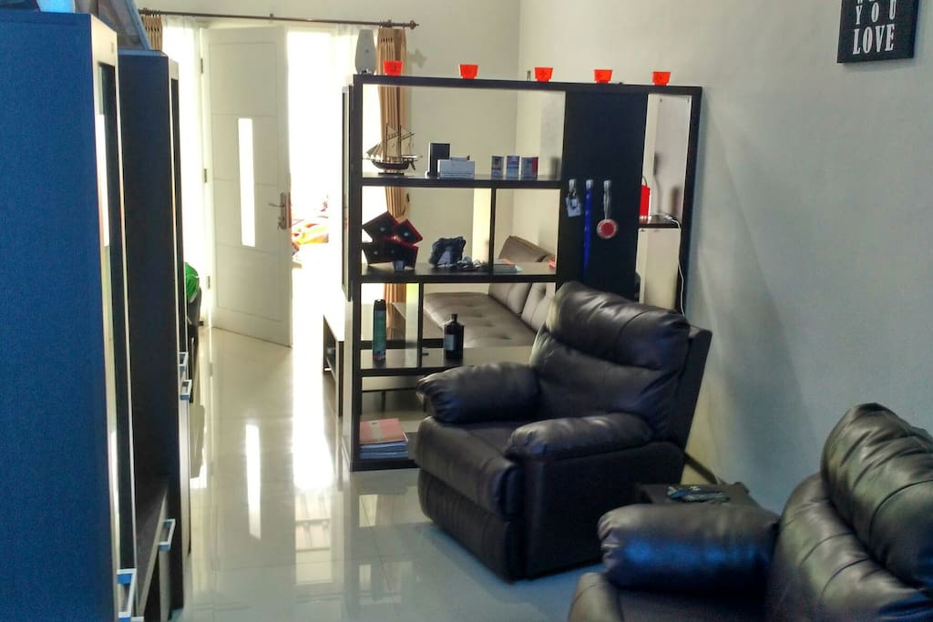 Main section of the house, reclining seat with TV for resting