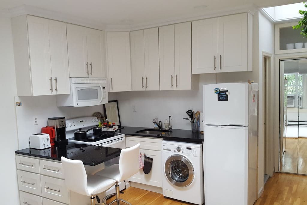 Fully stocked kitchen for use