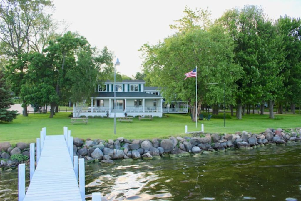 Main Cottage from the end of the pier.