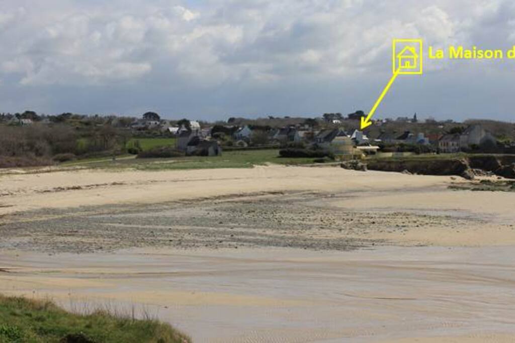 SITUATION : Plage du Loc'h / Maison du Loc'h à moins de 100m.