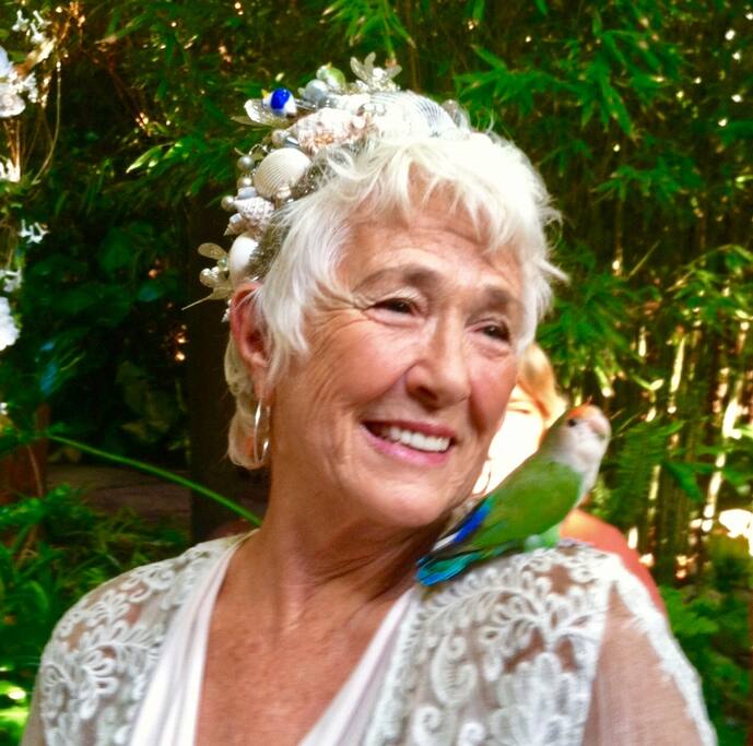 Your hosts: Margaret and "The Little Man"