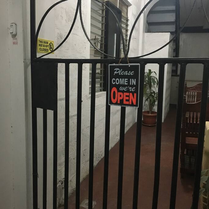 Ground floor entrance secured, rooms found at 2nd floor.