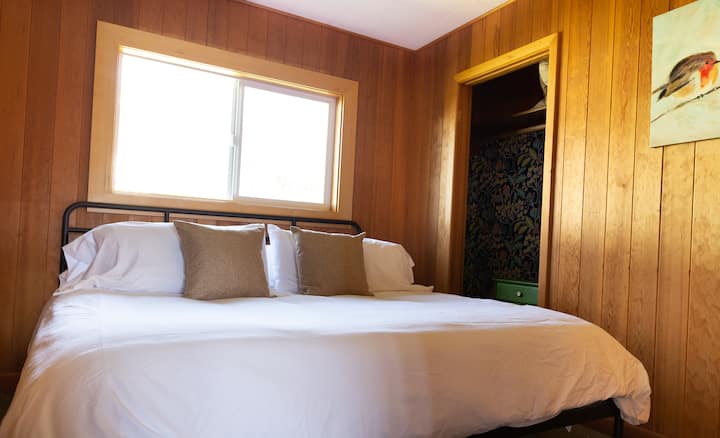 Bedroom one. King size bed