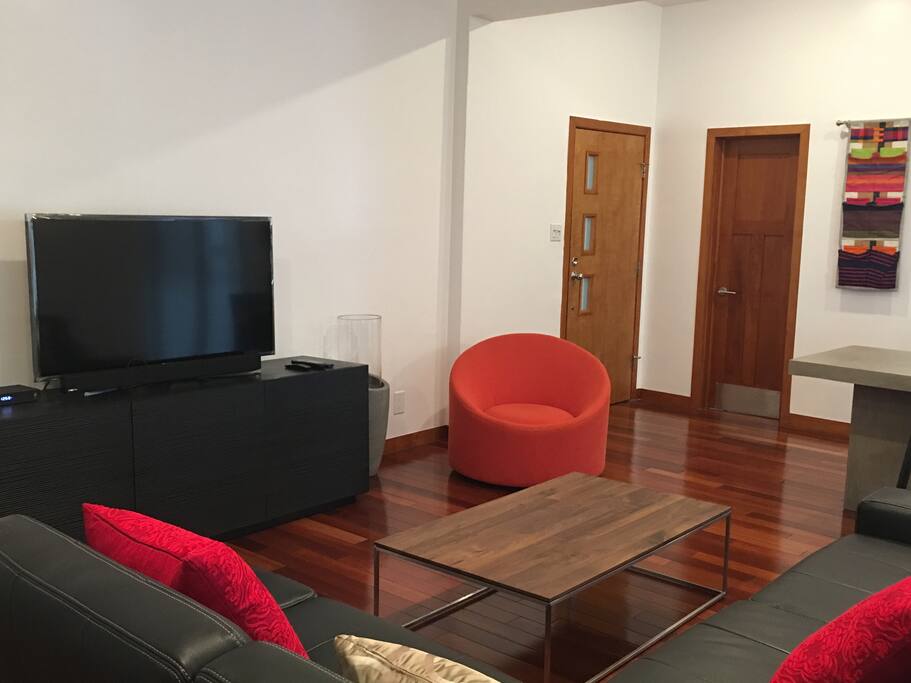 Living Room with Cable TV