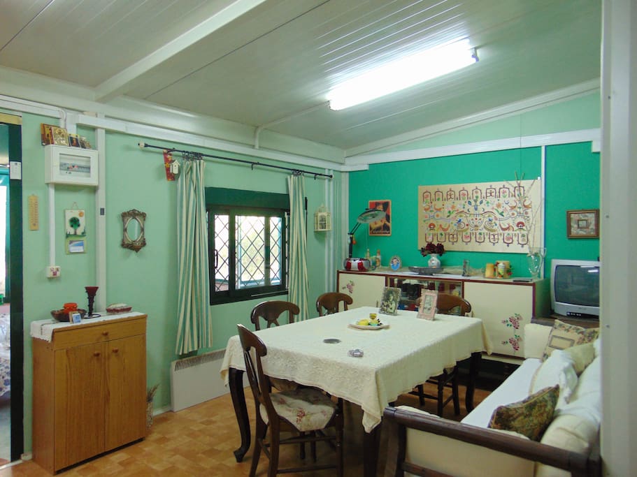 livingroom with a couch for sleep