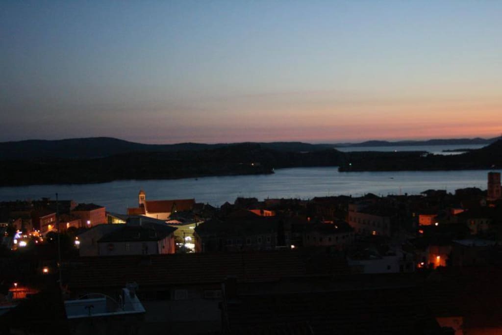 sunset from the house
