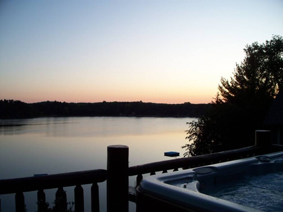 Amazing view from the hot tub
