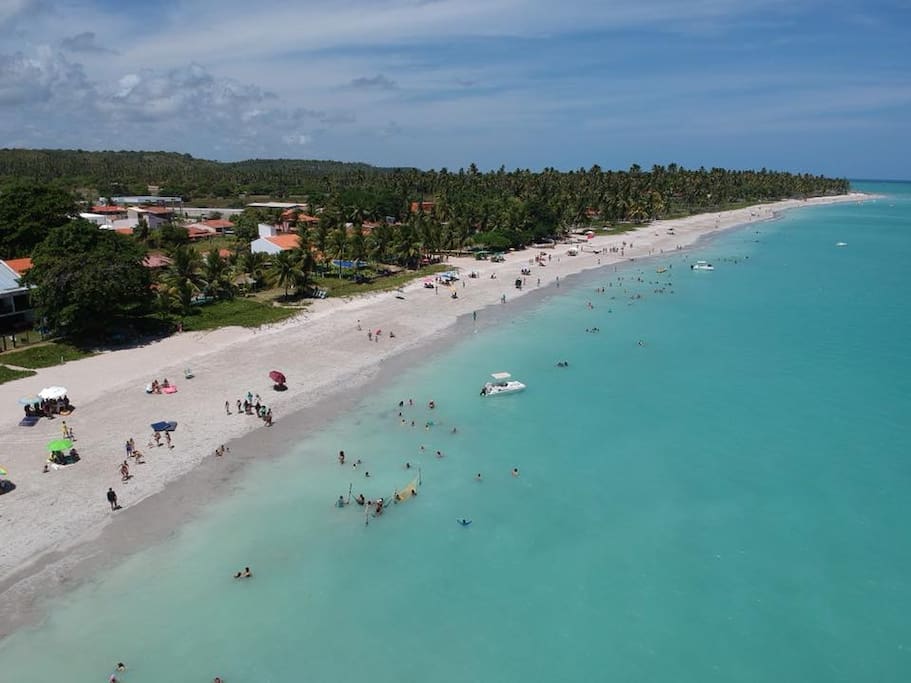 Vista aérea da praia