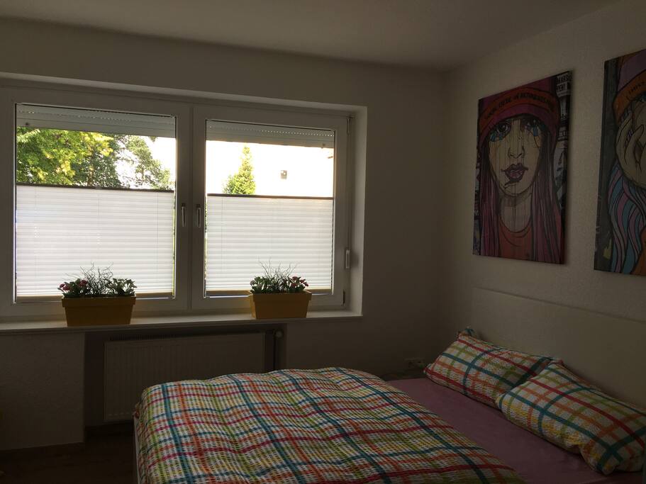 1,40m Bett immer mit frischer Bettwäsche / 1,40m bed always with fresh bed linen