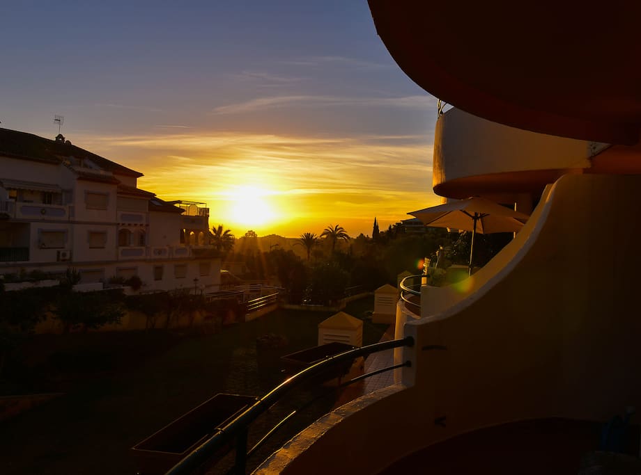 Sunrise from the main terrace