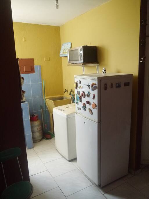 Fridge, Washing Machine, Microwave