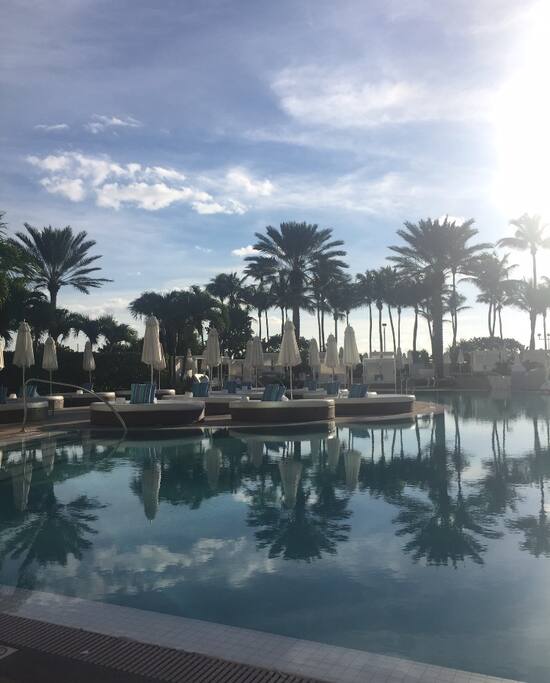 Pools area