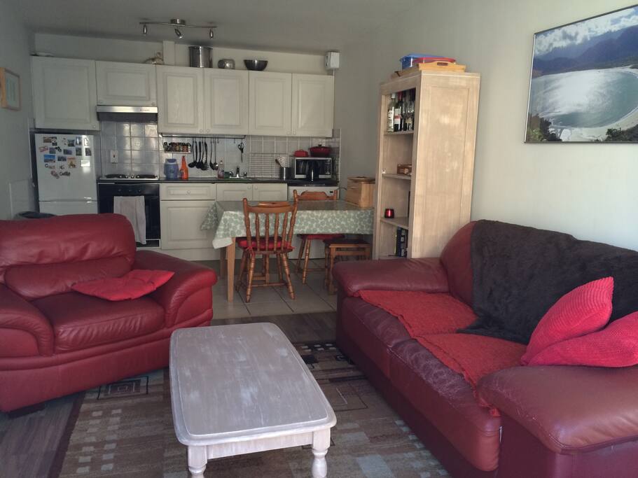 Kitchen and living room