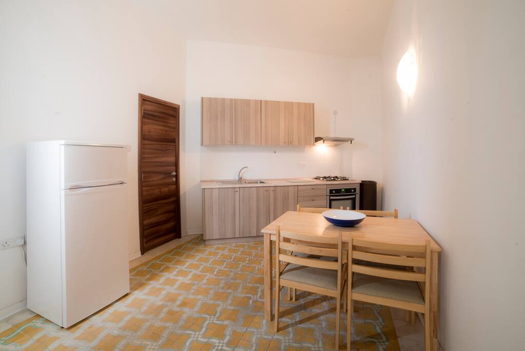 kitchen and dining