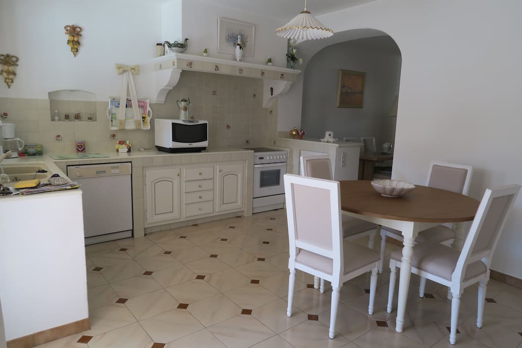Kitchen: dishwasher, oven, fridge, microwave etc.