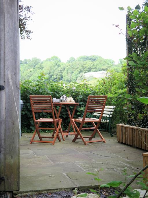 Private patio with stunning view and BBQ
