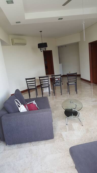 Spacious common air conditioned and well lit living room