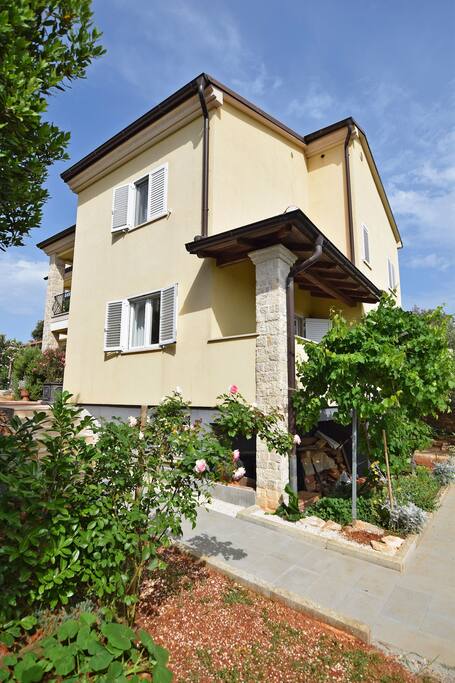high ground floor apartment with balcony