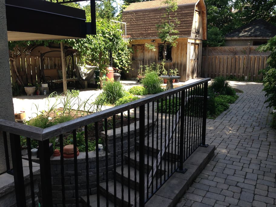 To Rear Entrances and Garden Courtyard from Street