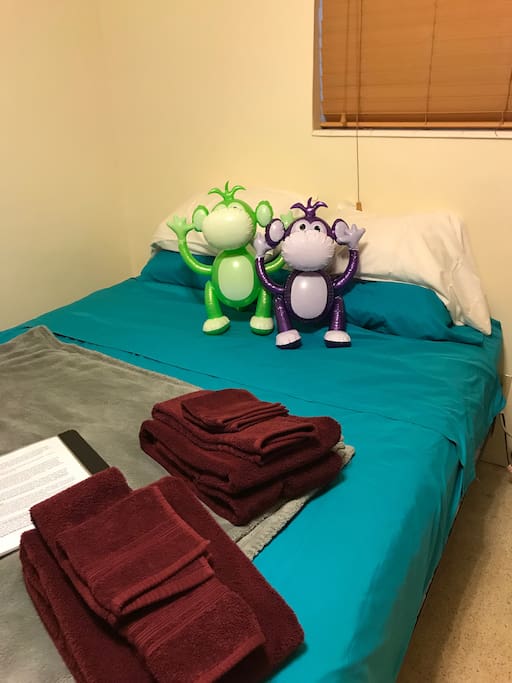 Two friendly critters ready to welcome you.