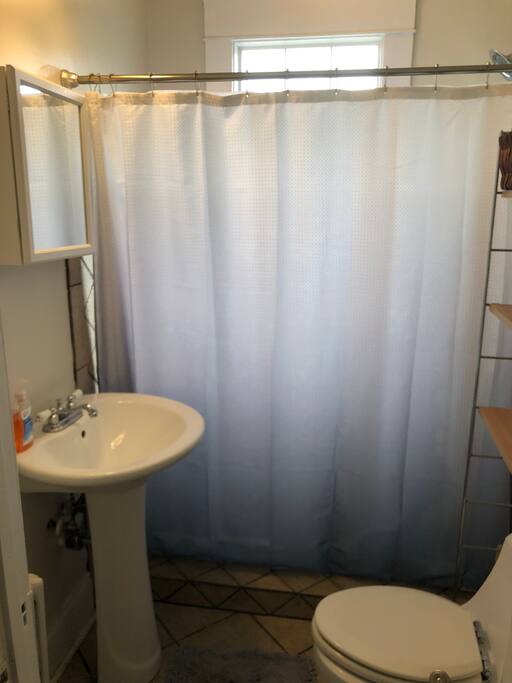Bathroom is shared with one other guest room