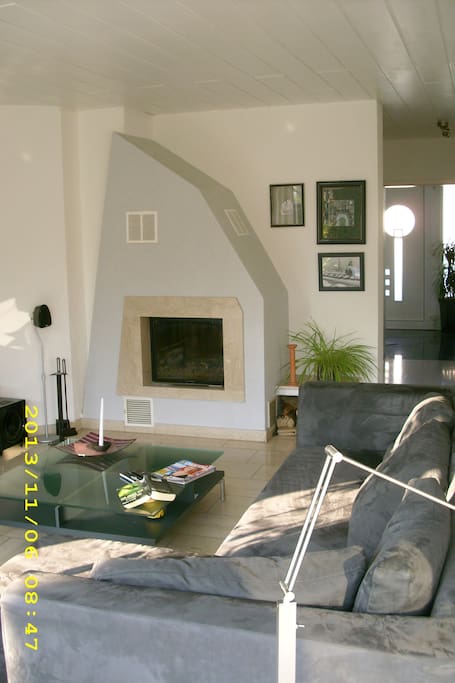 Kamin mit Sitzecke