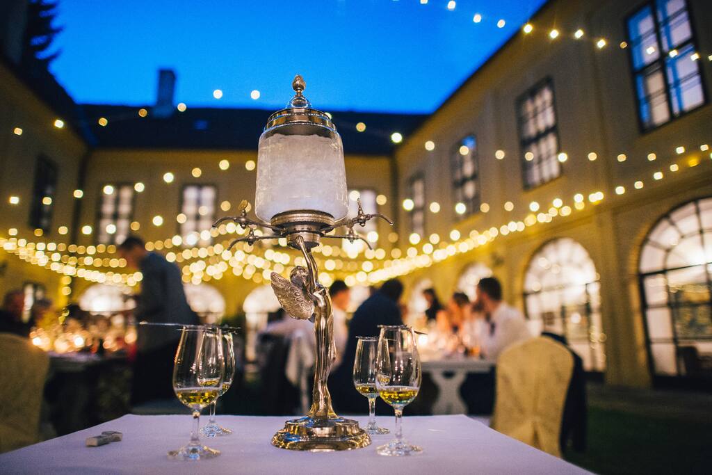 Courtyard party