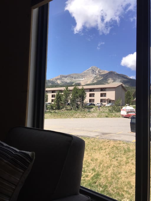 View of Lone Peak from the couch in the living room!