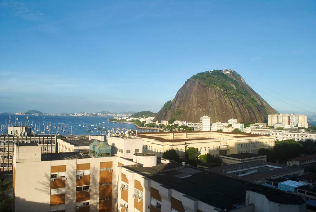 Vista para a Urca e Morro da Urca.