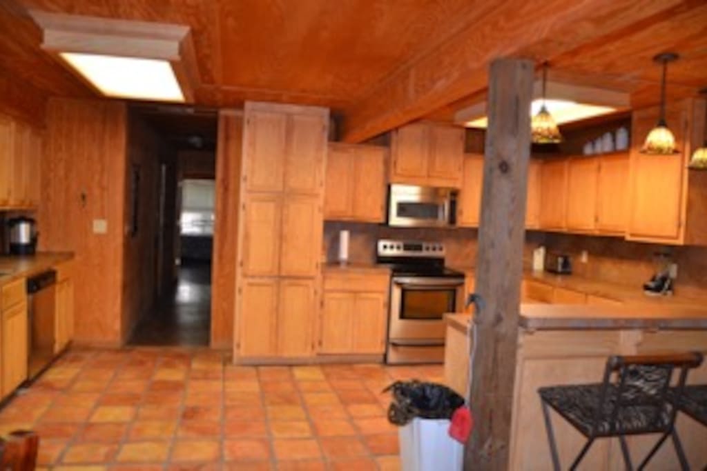 Large kitchen area.