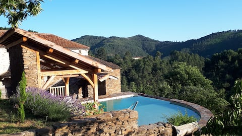 Authentic, independent Cévennes farmhouse surrounded by nature