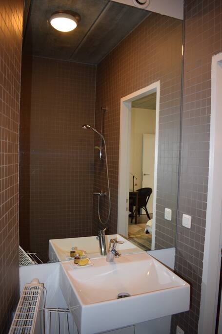 Your own private douche next to the bedroom.