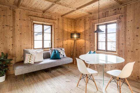 Unique design apartment in a historic farmhouse