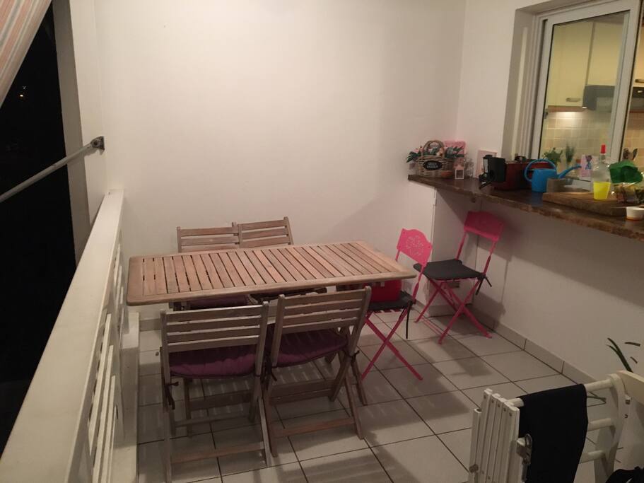 Une partie de la terrasse