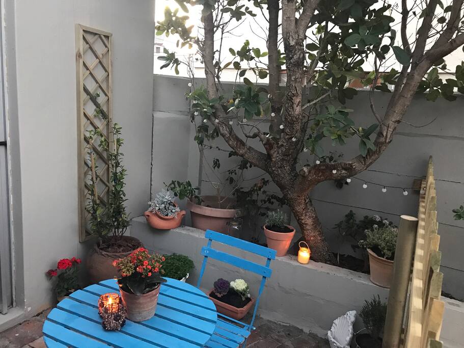 Another view of the patio.