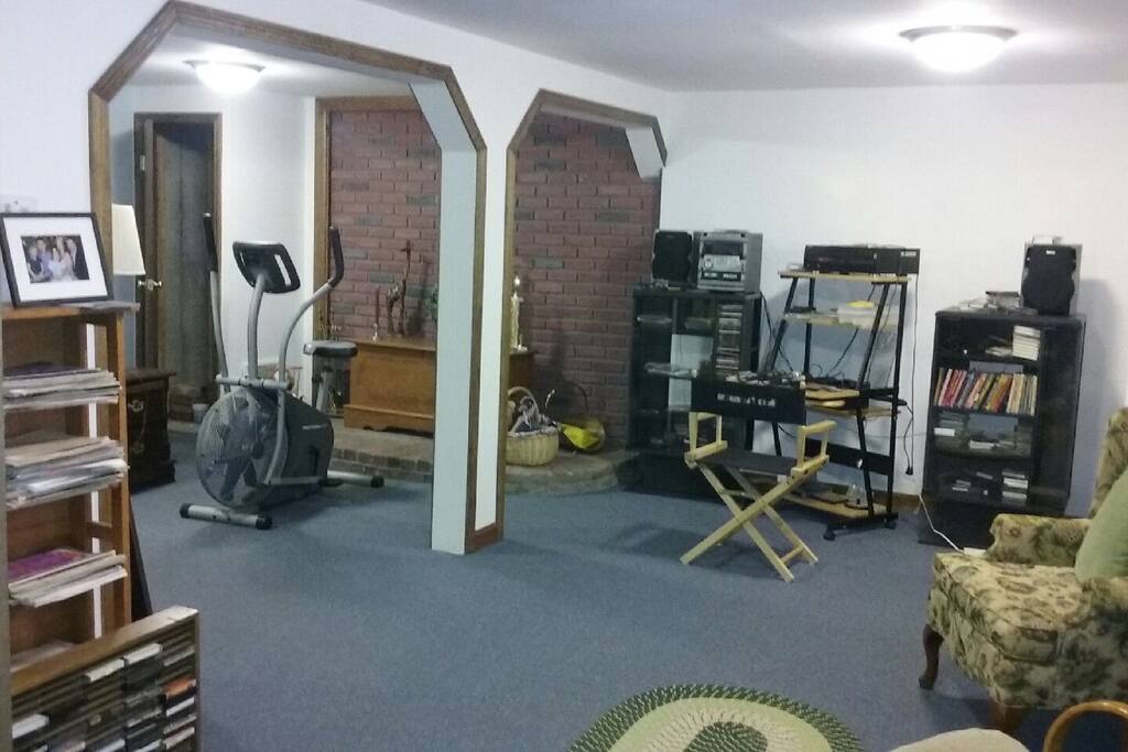 playroom in basement