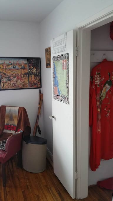 You can use this little silk chinese robe if you would like ? Its been steamed and its definitely unisex :D