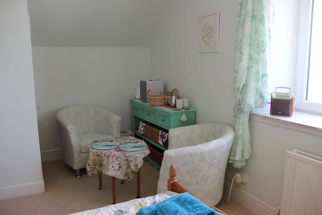 Bedroom seating area