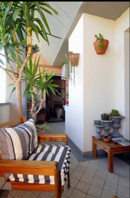 Large balcony with nice view