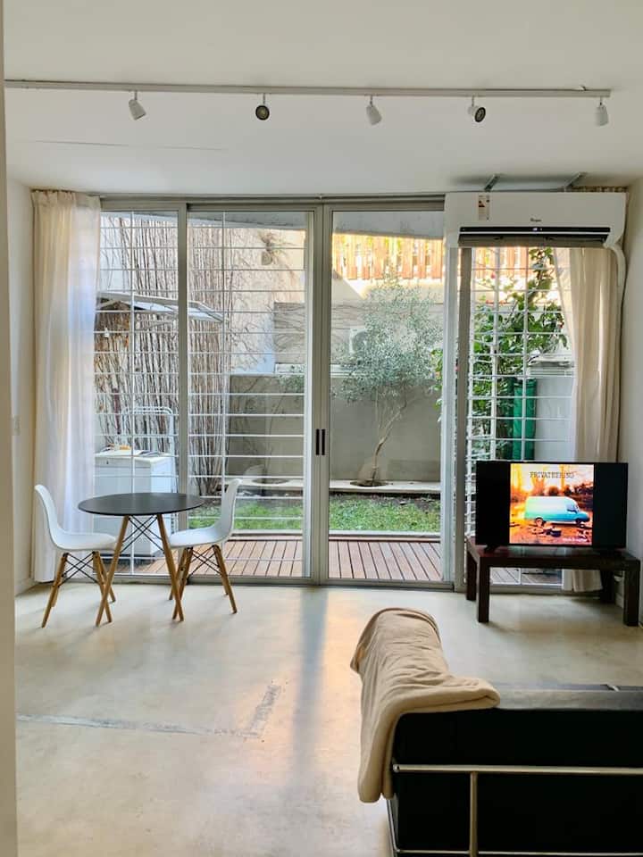 Apartamento de 1 quarto com jardim em Colegiales