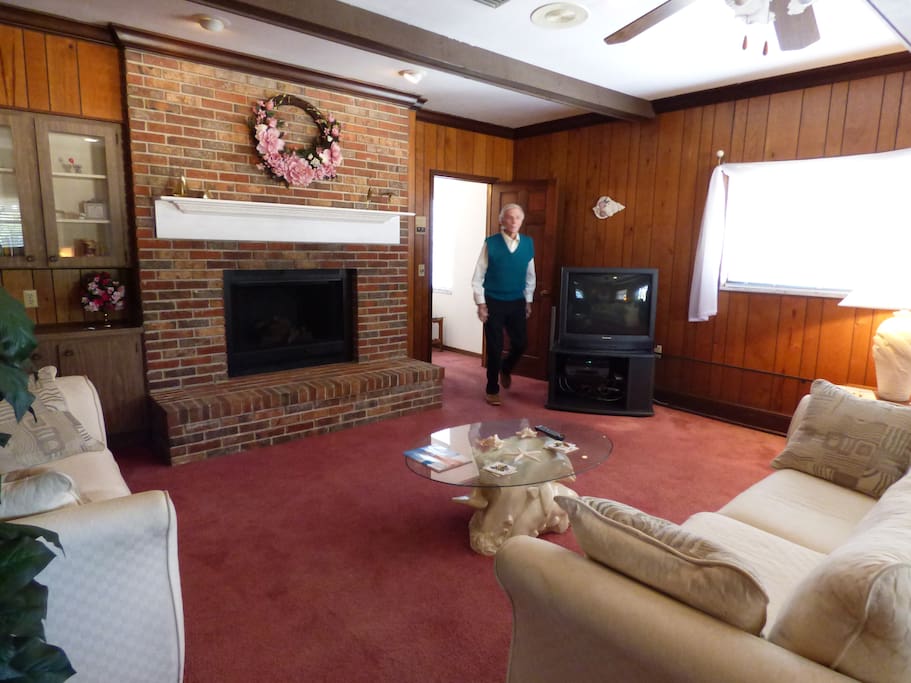 Two cozy couches & card table