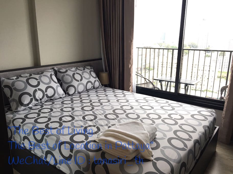 In my bedroom. (Queen size bed)