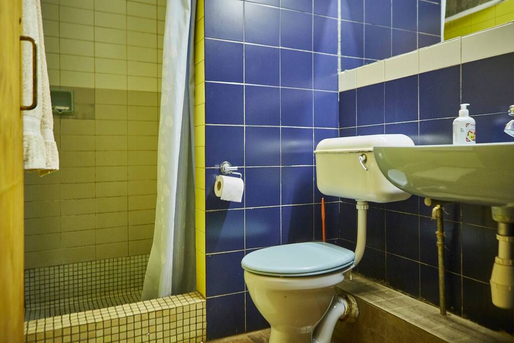 toilet and bathroom