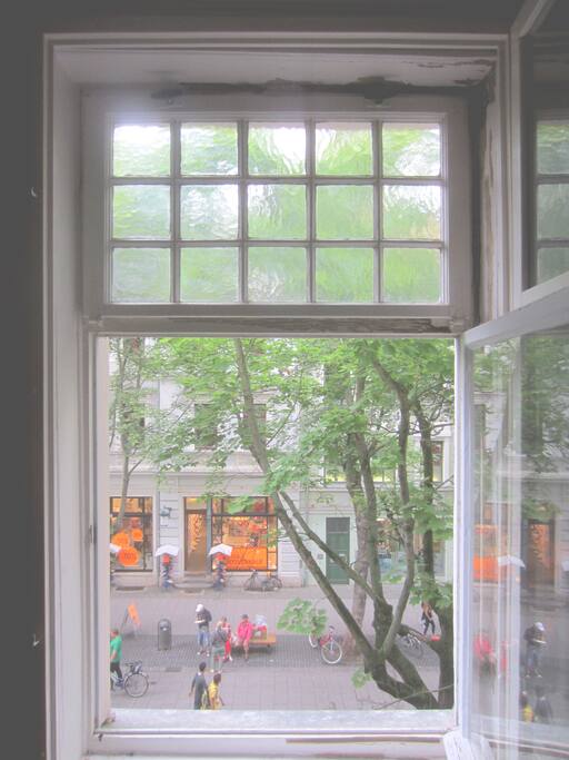 Schöner Ausblick auf die Schillerstraße ...