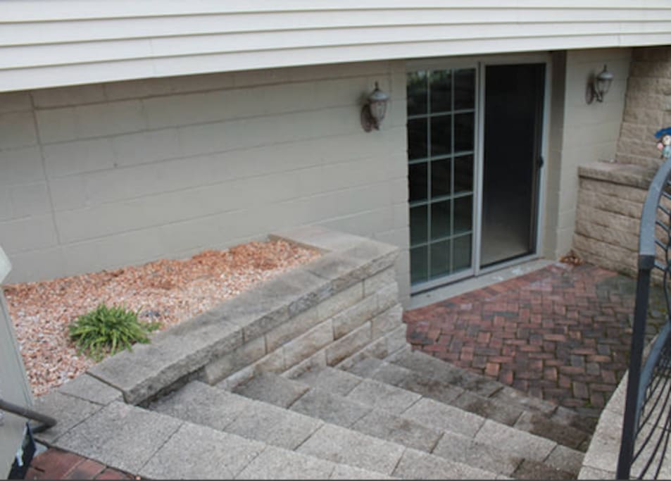 Walk out door to basement