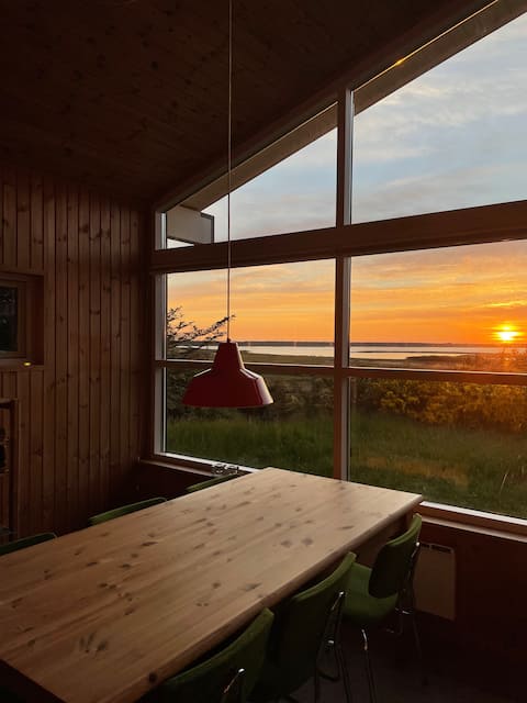 Cottage by the fjord and sea