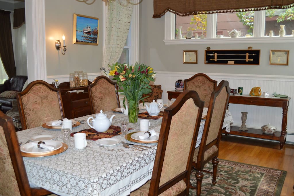Enjoy cooked breakfast in our dining room.