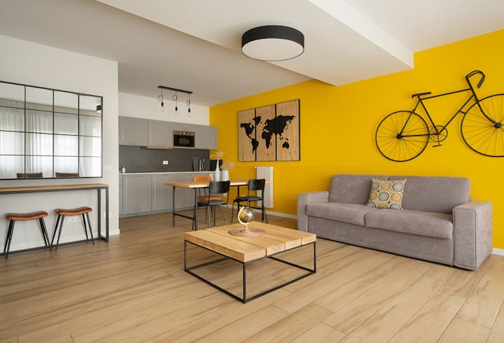 Mustard Family Modern Apartment In City Centre - Bergamo