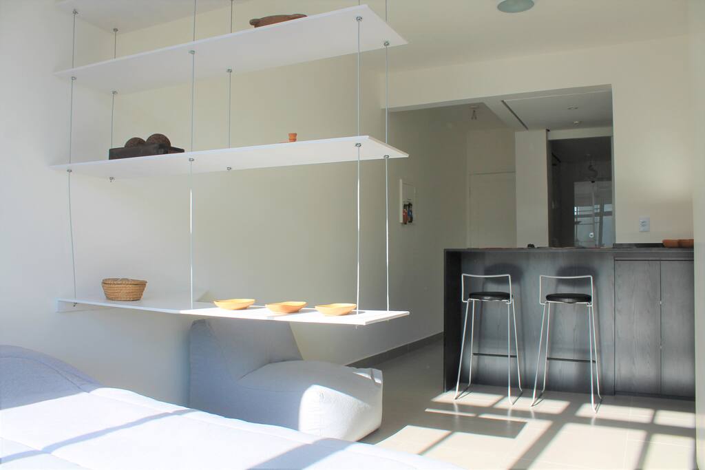 Apartamento fresco e ensolarado